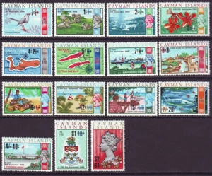 Cayman Islands 1969 SC 227-241 MNH Set Zuschlag - Bild 1 von 3