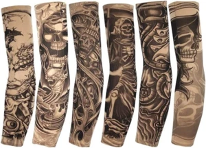 Tattoo Ärmel, 6 Stück Unisex Tattoo Ärmel Tattoo Armstrumpf Tatoo Armstrümpfe Ny - Bild 1 von 5