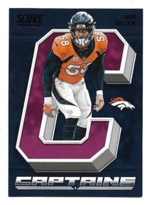 Von Miller 2018 Score Captains Purple #7 Denver Broncos - Picture 1 of 2