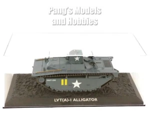 LVT(A)-I LVT Alligator Landing Vehicle MARINES & Display Case - 1/72 Scale Model - Picture 1 of 14