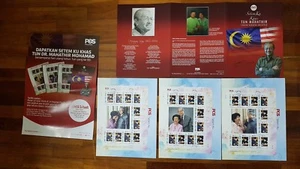 Malaysia sheet First Day Cover 2018 Tun Mahathir 93 Birthday folder poster FDC - Picture 1 of 9