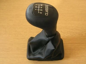 Pomo Palanca + Funda Cuero 6 Velocidades para Mercedes Clase C E w202 w210 - Picture 1 of 2