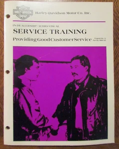 HARLEY DAVIDSON SERVICE TRAINING GOOD CUSTOMER SERVICE # 99941-85 - Picture 1 of 1