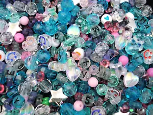 Beads Plastic Mix 25g DIY Jewellery Jewelry Bracelets Necklaces - Bild 1 von 2