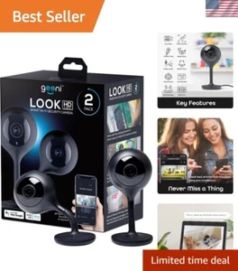 Secure Your Home: 2-Pack 1080p Indoor Cameras with Night Vision & 2-Way Talk - Picture 1 of 11