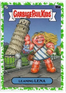 Garbage Pail Kids Go On Vacation 95a LEANING LENA Booger Green Parallel Topps - Picture 1 of 2