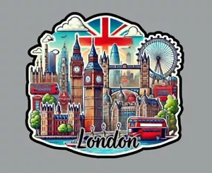 London England Laptop Aufkleber - Bild 1 von 5
