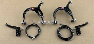 AltaLine BMX Brake FRONT & REAR SET Alloy BLACK Bike Bicycle Caliper Cable Lever - Picture 1 of 1