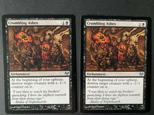 Crumbling Ashes X2, Eventide, MtG - super sharp cards!