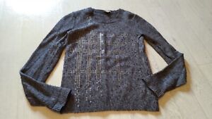 Pullover von Burberry Damen Größe s grau meliert Wolle / Kaschmir