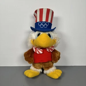 VINTAGE 1980 OLYMPICS U.S. TEAM MASCOT "SAM THE EAGLE" Gymnastics Plush - Picture 1 of 12
