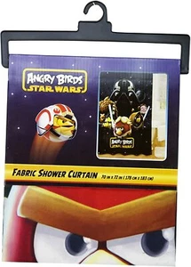 Angry Birds Star Wars Fabric Shower Curtain 70x72 NEW - Picture 1 of 4
