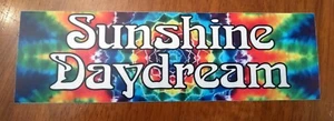 Adesivo decalcomania vinile Sunshine Daydream 8" x 2,5" tie dye paraurti - Grateful Dead - Foto 1 di 2