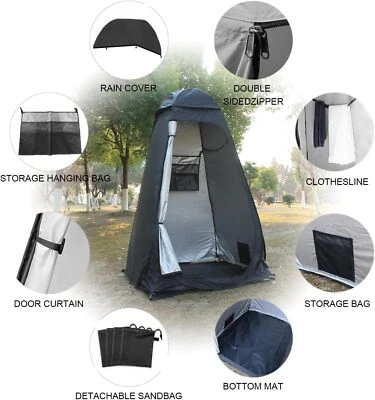 Pop Up Duschzelt Toilettenzelt Umkleidezelt Campingzelt Beistellzelt Angelzelt - Bild 1 von 4