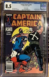 Quiosco Capitán América #364 CGC 8.5 1989 Red Skull Crossbones - Imagen 1 de 2