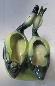 Vintage 1950’S Hull Pottery Mallard Ducks Double Planter #95 - Picture 1 of 10