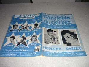 DALIDA DOMENICO MODUGNO PARTITION MUSICALE BELGIQUE - Picture 1 of 1