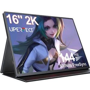 16" UPERFECT 2K Portable Monitor 2560*1600 120Hz Second Display For Computer PC - Picture 1 of 10