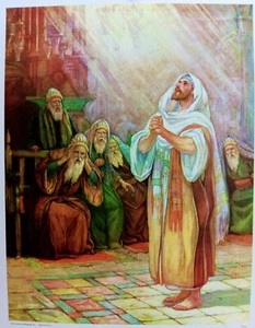 Vintage DEACON STEPHEN Print 11" x 14" Ⓒ1961 Varian Southern Baptist Convention - Picture 1 of 2