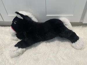 Dan Dee Collectors Choice Laying Horse Plush Black & White stuffed Horse Toy 24” - Picture 1 of 12