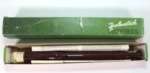 Vintage Dolmetsch Blockflöte 1973 Sopran Sopran & Tenor Original Box & Papiere - Bild 1 von 7