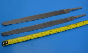 2 x Bahco Oberg 170-08-1 Drei-Quadrat Bastard Schnitt Feile 200 mm (8 Zoll) (Dreieckig) - Bild 1 von 4