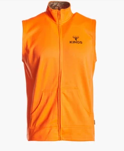 Blaze Orange Hunting Fishing Camping Cycling Fleece Vest with pockets M-4XL - Bild 1 von 2