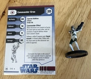 Star Wars Miniatures The Clone Wars Commander Gree 9/40 Rare - Picture 1 of 1