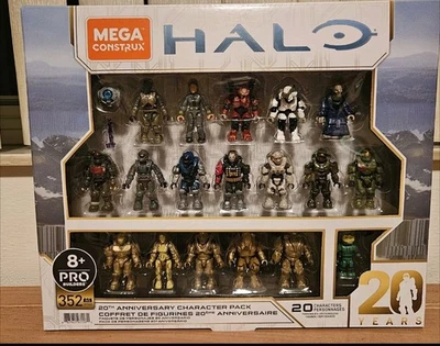 Mega Construx Pro Builders Halo 20th Anniversary Character Pack 20 Characters  - Image 1 of 3