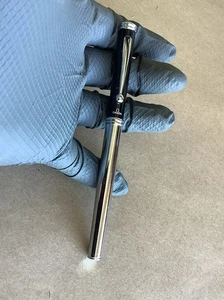 Omega Schwarz Chrom Kugelschreiber Schwarze Tinte mit Kappe - Bild 1 von 5