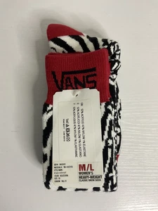 Vans Off The Wall Damen schwere rote/Zebra klassische Schneesocken M/L [7-10] - Bild 1 von 8