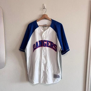 Vintage Majestic Texas Rangers MLB Baseball Jersey Hamilton #32 Size XL Y2K - Picture 1 of 5