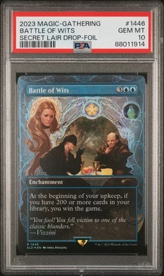 PSA 10 Foil MTG Battle of Wits Princess Bride 2023 Secret Lair Gem Mint Magic - Image 1 of 2