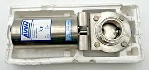 AWH VALVOLA A FARFALLA SANITARIA 2" B-CH 315061, 1.4404/3 ATTUATORE PNEUMATICO - Foto 1 di 8