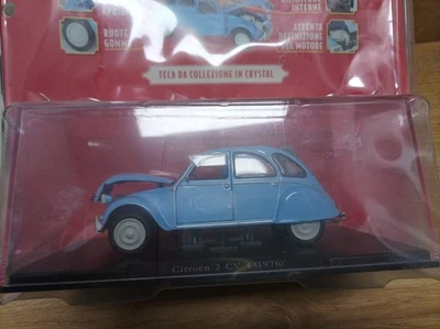 MODELLINO AUTO CITROEN 2 CV 4 1976 CELESTE - EDICOLA - SCALA 1:24 (sigillato) - Immagine 1 di 4