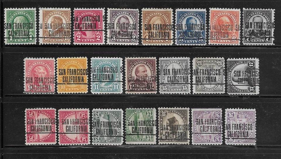 California Precancels - San Francisco L-3 - 22 1922 thru 1926/32 -Missing t Line - Image 1 of 1