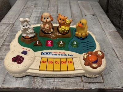 Vtg VTech Little Smart Sing 'n Smile Pals Piano Animal Lights & Music - Works - Image 1 of 4