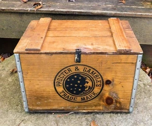 Grande scatola portaoggetti vintage Proctor & Gamble pubblicità legno sapone avorio - Foto 1 di 10