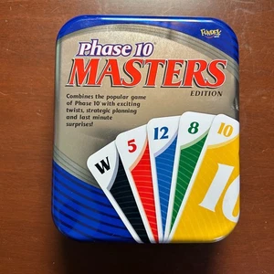Phase 10 Masters Edition Card Game Collectible Tin Cards Sealed Instructions - Picture 1 of 6