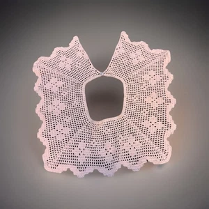 Vintage Handmade Crochet Lace Collar Cottagecore Victorian Detachable Peter Pan - Picture 1 of 2