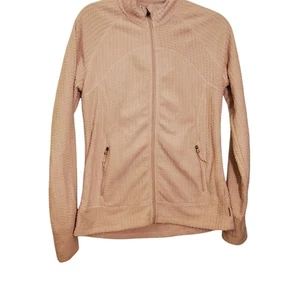 Avalanche Cream Fuzzy Soft Midweight Textured Fleece Jacket, Women's Medium - Picture 1 of 8