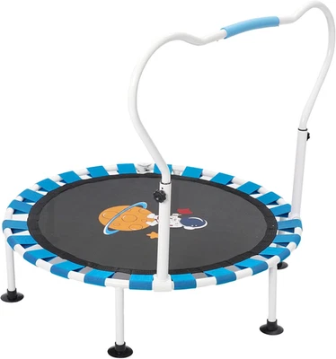 Trampolino Mini per Bambini 101 Cm,Tappeto Elastico Pieghevole Da Interno Ed Est - Immagine 1 di 4