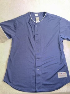 Baseball Jersey Men’s Extra Large Blue Genuine Merchandise Baseball Short Sleeve - Picture 1 of 12