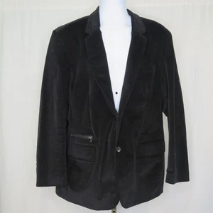 NWOT Kenneth Cole Reaction Men's Career Blazer Jacket Size XXL Black One Button - Picture 1 of 4