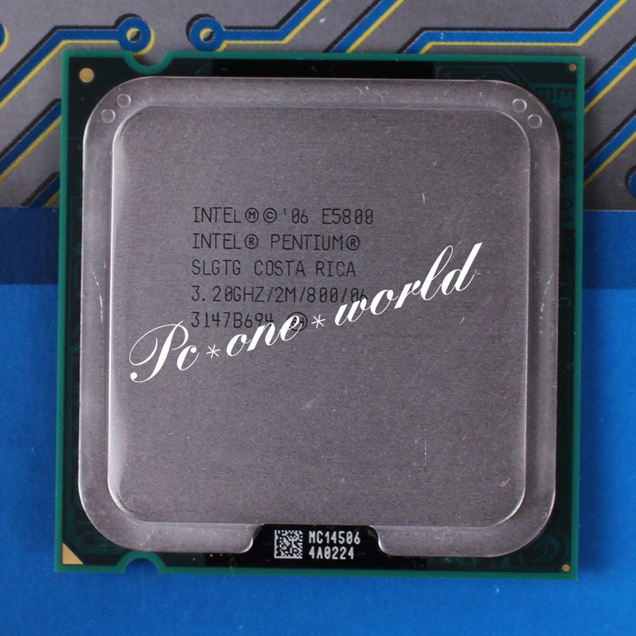 100% OK SLGTG Intel Pentium Dual-Core E5800 3.2 GHz Processor CPU - Image 1 of 1