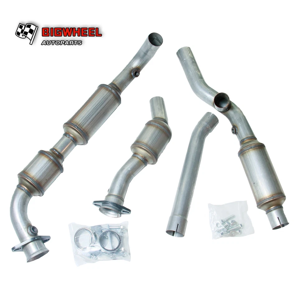 LH + RH Y Pipe Catalytic Converter Set For 1997-2000 Ford F-150 XL XLT 4.6L RWD - Image 1 of 4
