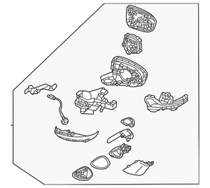 Genuine Mitsubishi Mirror Assembly 96302WQ00P - Picture 1 of 2
