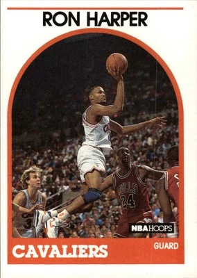 1989-90 Hoops #205 Ron Harper Cleveland Cavaliers - Image 1 of 2