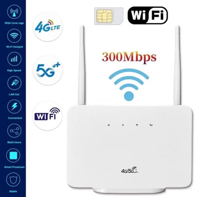 4G LTE ROUTER SIM CARD, WiFi Router, 300Mbps WiFi, SIM CARD SLOT CP106-E - Image 1 of 4