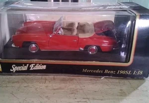 Maisto 1:18 Special Edition Mercedes Benz 190 SL 1955 RED  - Foto 1 di 9